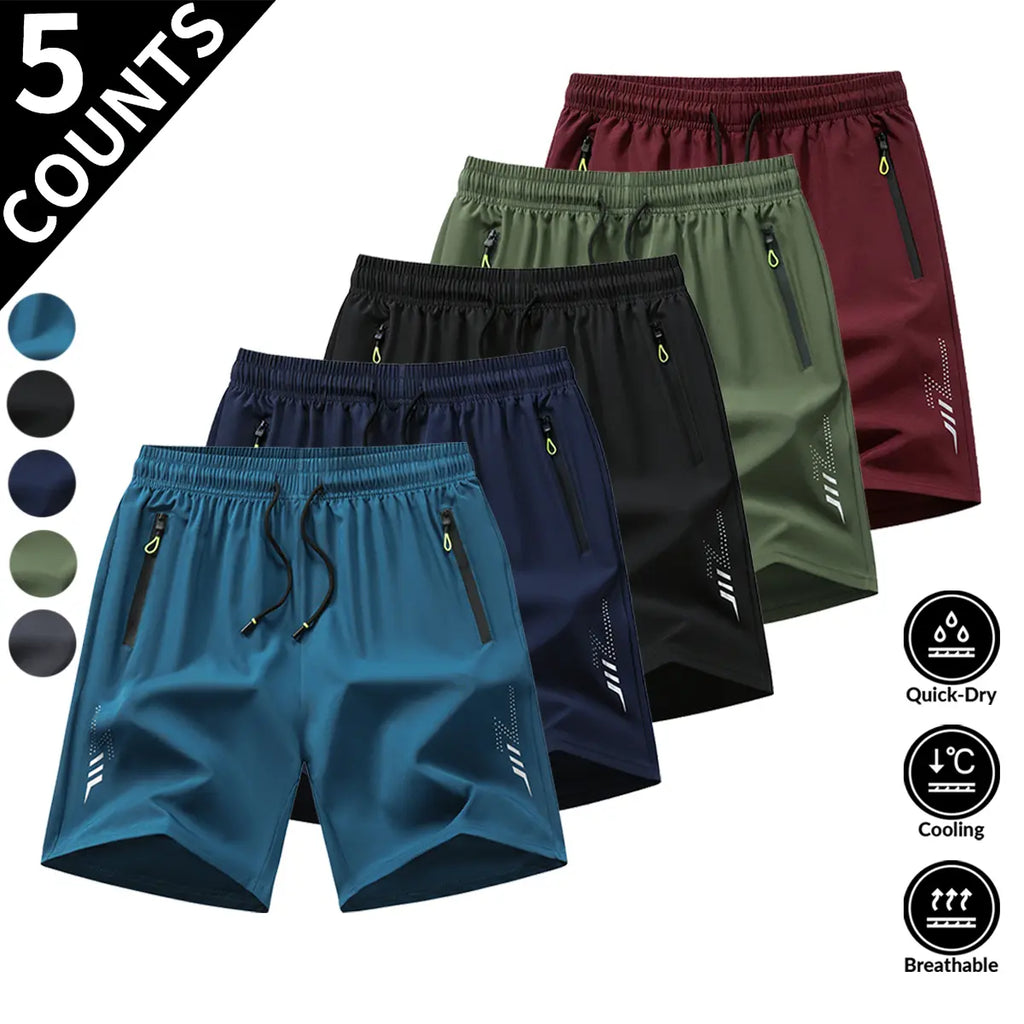 5-Pack Men'S Casual Breathable Shorts Lightweight Casual Short Short Men Outfit for Sale Work Short Casual Sport Short 5 Pieces Et Tropical Beige Sport Short Set Bottomsmens Running Shorts Shorts with Zipper Pockets Simple Sport Short