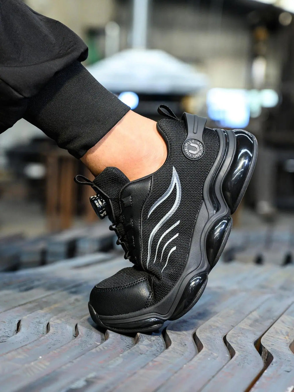 Men'S Safety Shoes Steel Toe Kevlar Anti-Puncture, Casual Low Top Closed Work Boots for Spring & Fall, Industrial Outdoor Construction Worker Footwear