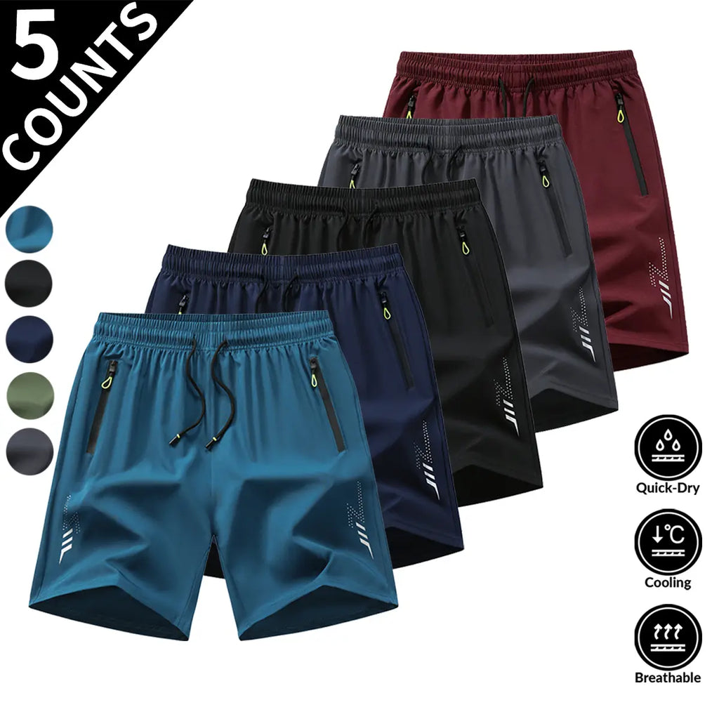 5-Pack Men'S Casual Breathable Shorts Lightweight Casual Short Short Men Outfit for Sale Work Short Casual Sport Short 5 Pieces Et Tropical Beige Sport Short Set Bottomsmens Running Shorts Shorts with Zipper Pockets Simple Sport Short